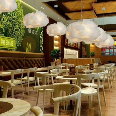 Dutti D0030 Modern Cloud LED Chandelier Creative personality shop restaurant lighting Nordic minimalist art living room lights floating clouds and white decorative lights industrial wind retro engineering lamps