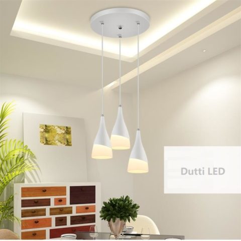 Dutti D0040 LED chandelier for Kitchen Island restaurant hanging line lamp three head single head lamps modern minimalist creative