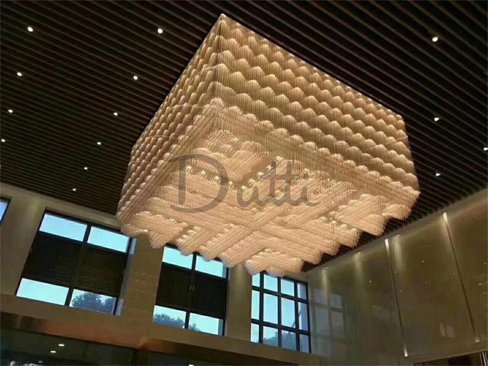 Radiant Elegance: Customizing Dutti Non-standard LED Chandelier Lighting for Hotel Halls