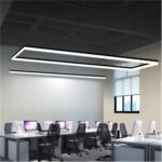 D0077 Office chandelier led strip light Simple modern creative modeling light super bright bar lighting