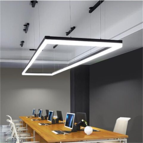 D0077 Office chandelier led strip light Simple modern creative modeling light super bright bar lighting