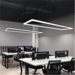 D0077 Office chandelier led strip light Simple modern creative modeling light super bright bar lighting