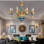 DB001 DUTTI LED Brass Chandelier luxury crystal for living room villa lobby restaurant bedroom French 6, 8, 12 light Three color dimmable