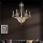 DB007 DUTTI LED Brass Chandelier crystal luxury for living room villa lobby restaurant bedroom European French 4 6 8 10 light arm