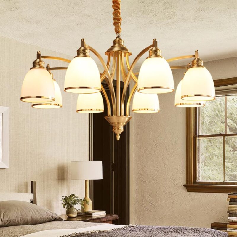 DB008 DUTTI LED Bronze Chandelier modern European American for living room restaurant atmosphere 3 5 6  8 19 light arm three color adjustment