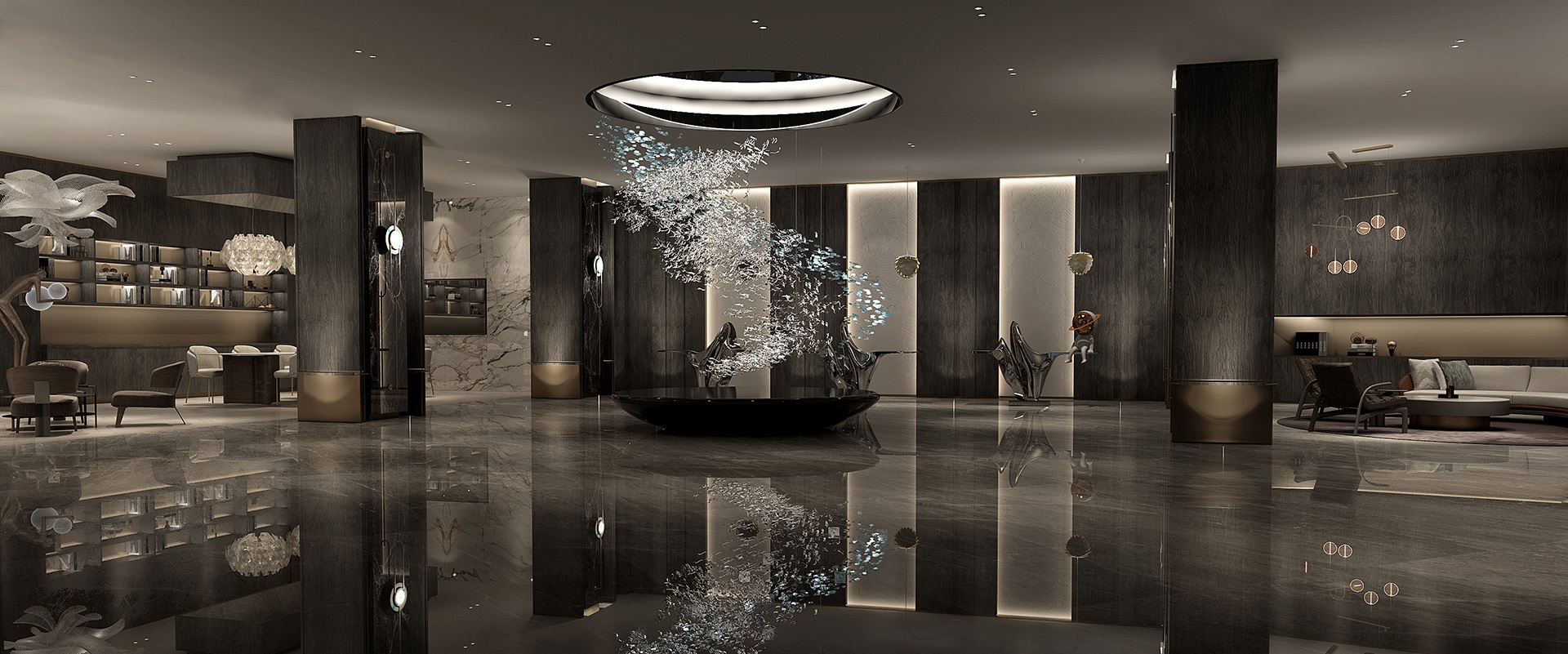 DUTTI LED Modern Chandelier Custom Pendant Ceiling Lighting Fixtures Crystal for dining living room Best Price
