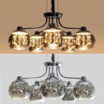 Dutti D0033 LED Chandelier european style living room bedroom crystal Pendant Light to dew to the dew 9 head LED 68W diameter 821MM