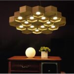 Dutti D0035 LED Chandelier rustic art creative modern minimalist personality solid wood dining room living room bedroom study bar Lamp