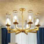 Dutti D0054 LED copper Chandelier light for living room dining hall room bedroom American luxury lamp simple creative personality lighting