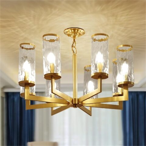 Dutti D0054 LED copper Chandelier light for living room dining hall room bedroom American luxury lamp simple creative personality lighting
