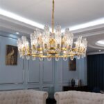 Dutti D0058 led pendant light for living room villa modern crystal simple European lamp atmosphere luxury American copper lighting