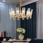 Dutti D0058 led pendant light for living room villa modern crystal simple European lamp atmosphere luxury American copper lighting