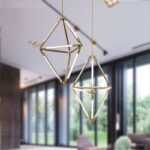 Dutti D0064 LED Pendant Light diamond Nordic model room lamp creative geometric triangle restaurant art acrylic LED chandelier