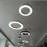 Dutti D0065 LED Pendant Light round ring industrial wind personality creative office hotel hanging chandelier lamps