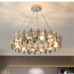Dutti D0083 LED chandelier modern light luxury crystal decoration creative personality American new style lamp electroplating