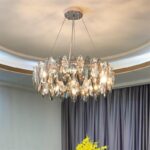 Dutti D0083 LED chandelier modern light luxury crystal decoration creative personality American new style lamp electroplating