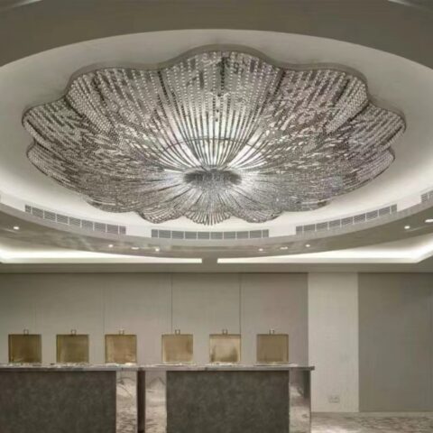 Dutti LED Crystal Chandelier: Modern Pendant Lighting with Unique Design OEM/ODM for Banquet Halls