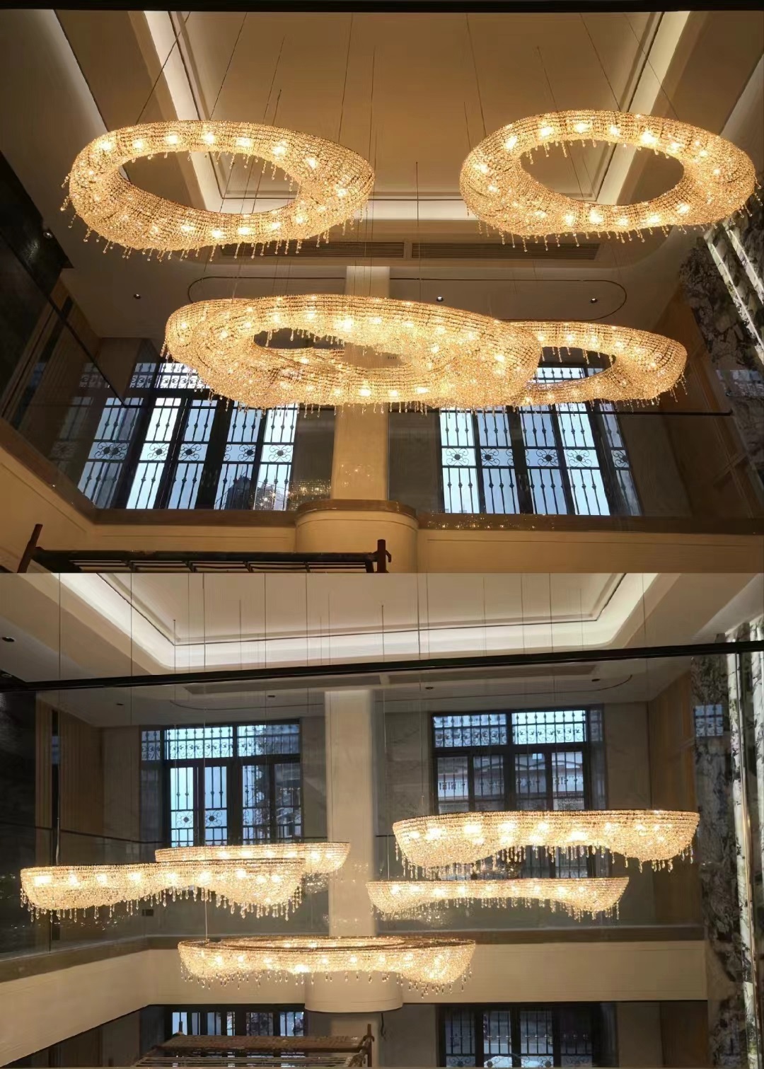 Elevate Your Villa Lobby with Dutti LED Crystal Circle Modern Non-standard Chandelier Ceiling Pendant Lighting: A Comprehensive Guide