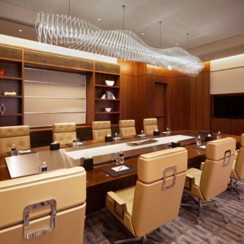 Illuminating Excellence: Dutti LED Long Acrylic Modern Non-standard Chandelier Ceiling Pendant Lighting OEM/ODM Custom for Conference Room