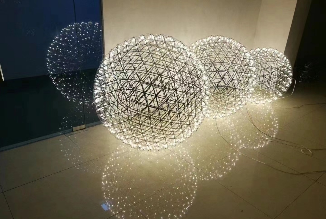 Dutti LED Modern Non-standard Chandelier Spherical Ceiling Pendant lighting OEM custom for Shopping Mall