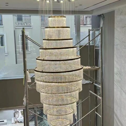 Dutti LED Non-standard Chandelier Crystal Modern Ceiling Pendant Lighting OEM custom for Villa Hall