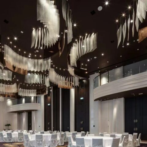 Dutti LED Non-standard Modern Chandelier Large Ceiling Pendant Lighting OEM custom for ballroom