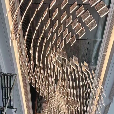 Dutti LED Non-standard chandelier modern large pendant ceiling lighting custom for Villa