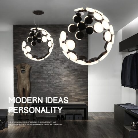 Dutti D0003 LED Pendant Light Designer fashion LED bar chandelier Modern minimalist living room creative restaurant White models with LED white Light Nordic bedroom