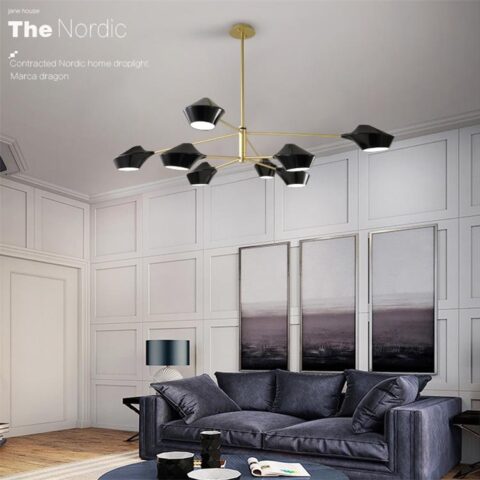 Dutti D0018 LED Pendant Light living room lamp Contemporary minimalist style wrought iron restaurant chandelier luxury showroom store creative individuality bedroom den clothes store decorating