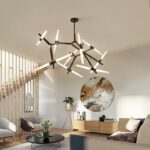 Dutti D0014 LED Pendant Light living room lamp Creative post modern rustic light luxury minimalist artistic personality restaurant lamp Nordic writer chandelier living room lamp mini classic study bedroom lighting