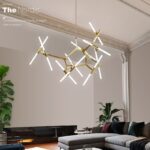 Dutti D0014 LED Pendant Light living room lamp Creative post modern rustic light luxury minimalist artistic personality restaurant lamp Nordic writer chandelier living room lamp mini classic study bedroom lighting