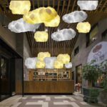 Dutti D0030 Modern Cloud LED Chandelier Creative personality shop restaurant lighting Nordic minimalist art living room lights floating clouds and white decorative lights industrial wind retro engineering lamps