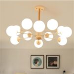 Dutti D0005 Wood LED Pendant Light for living room creative personality restaurant modern minimalist bedroom lamp study lamp solid wood led chandelier Rustic single head wall lamp high 42cm