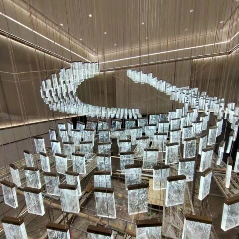 How to choose Non-standard Chandelier Modern Ceiling LED Pendant Lighting OEM custom for Designer Showrooms