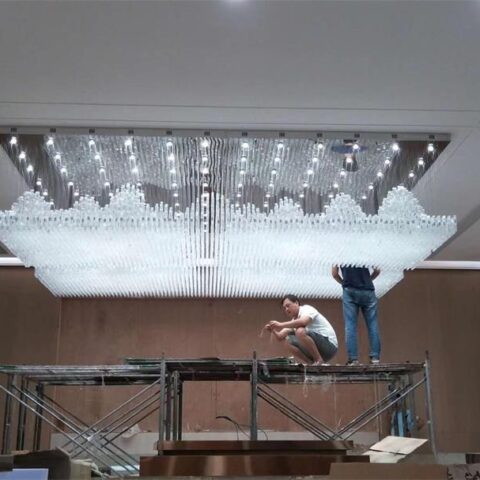 Elevating Atmosphere: Customizing Dutti Non-standard LED Pendant Lights for Clubhouse