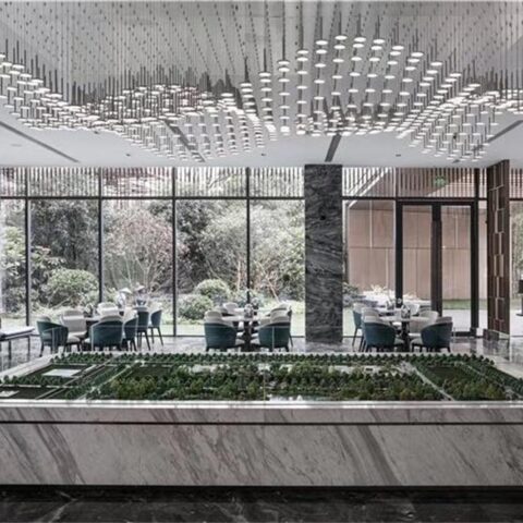 Dutti Non-standard LED Pendant Lights customization for Real estate model house