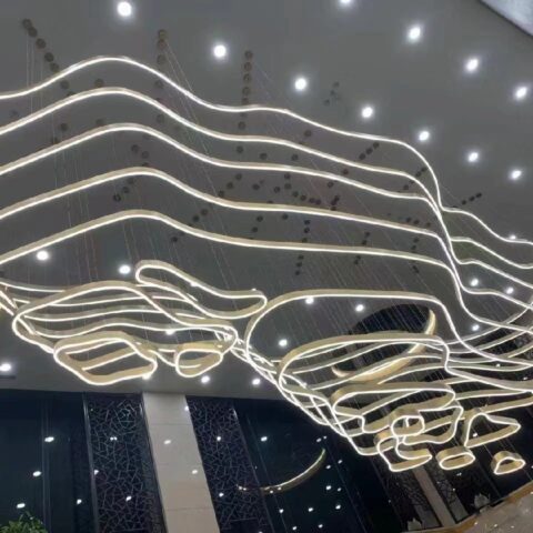 Non-standard mountain range LED Modern Chandelier Ceiling Lighting OEM custom for ballroom