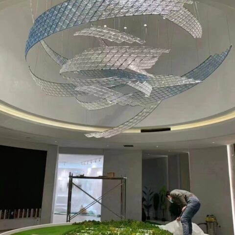 The Chandelier Lights Custom/Bespoke for The Museum of Modern Art (MoMA) Dutti LED